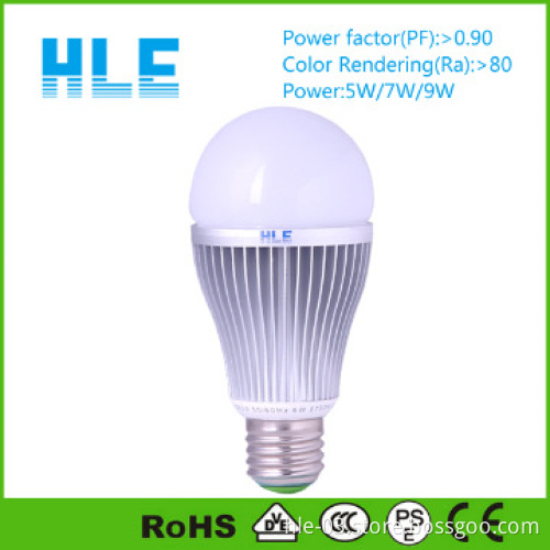 5w bulb light 3 years guaranty CRI80 waterproof IP65